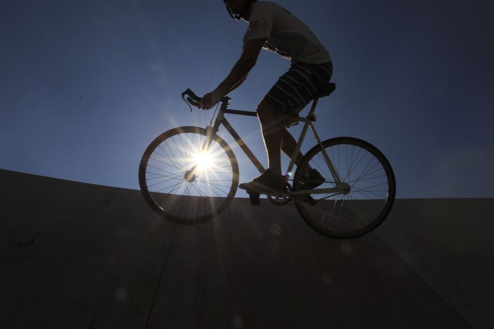 A montagem do Minidrome para a Virada Esportiva 2012