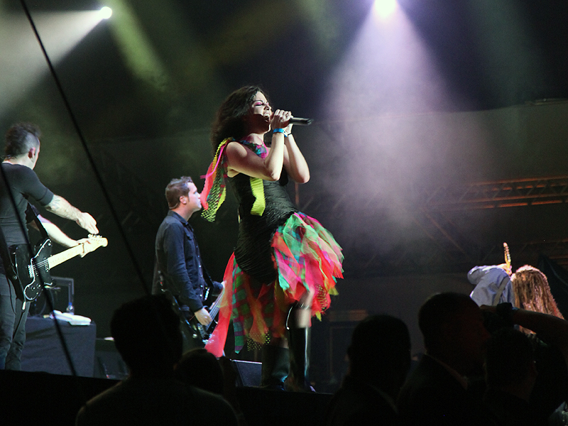 Evanescence no palco da Chácara do Jockey