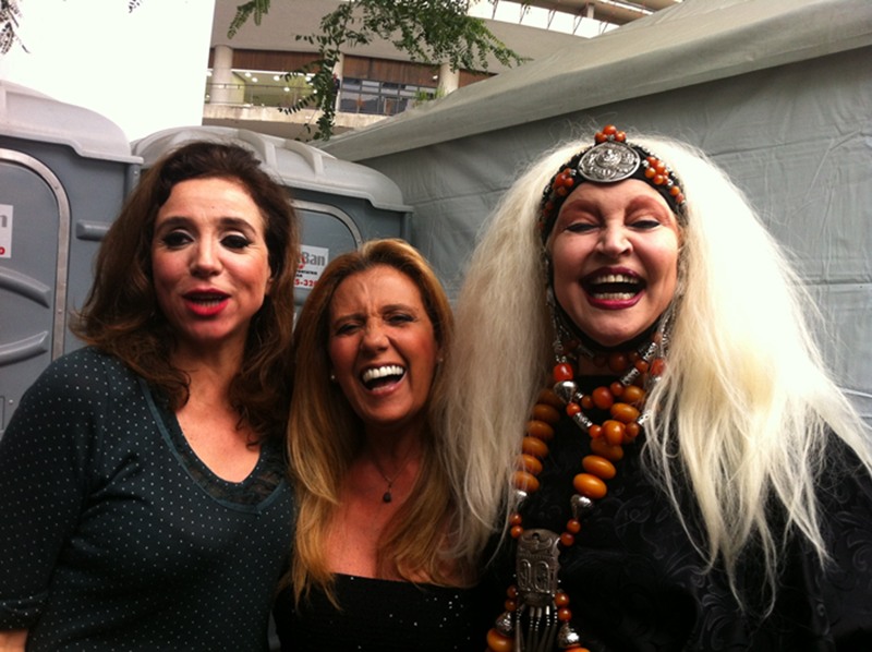 Maris Orth, Rita Cadillac e Elke Maravilha no Palco Copan