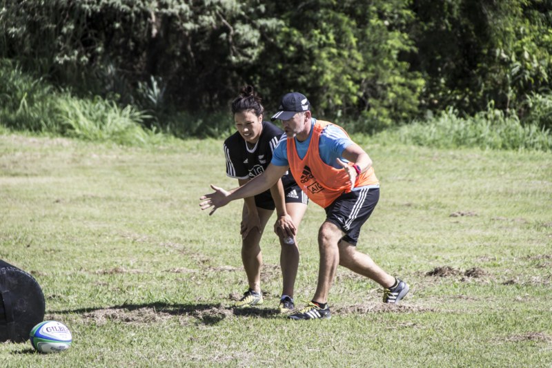 Treino da equipe feminina All Blacks Sevens