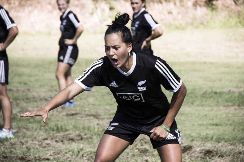 Treino da equipe feminina All Blacks Sevens