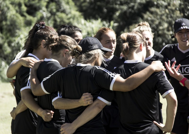 Treino da equipe feminina All Blacks Sevens