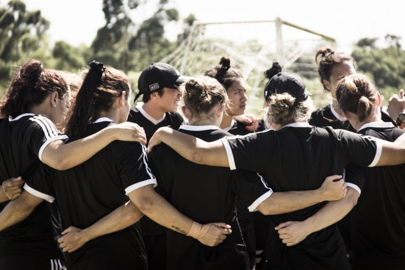 Treino da equipe feminina All Blacks Sevens