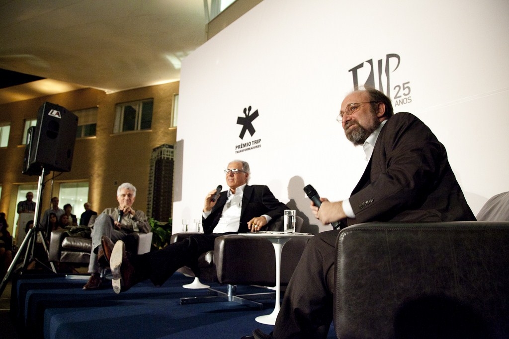 Contardo Calligaris, Ricardo Guimarães e Miguel Nicolelis