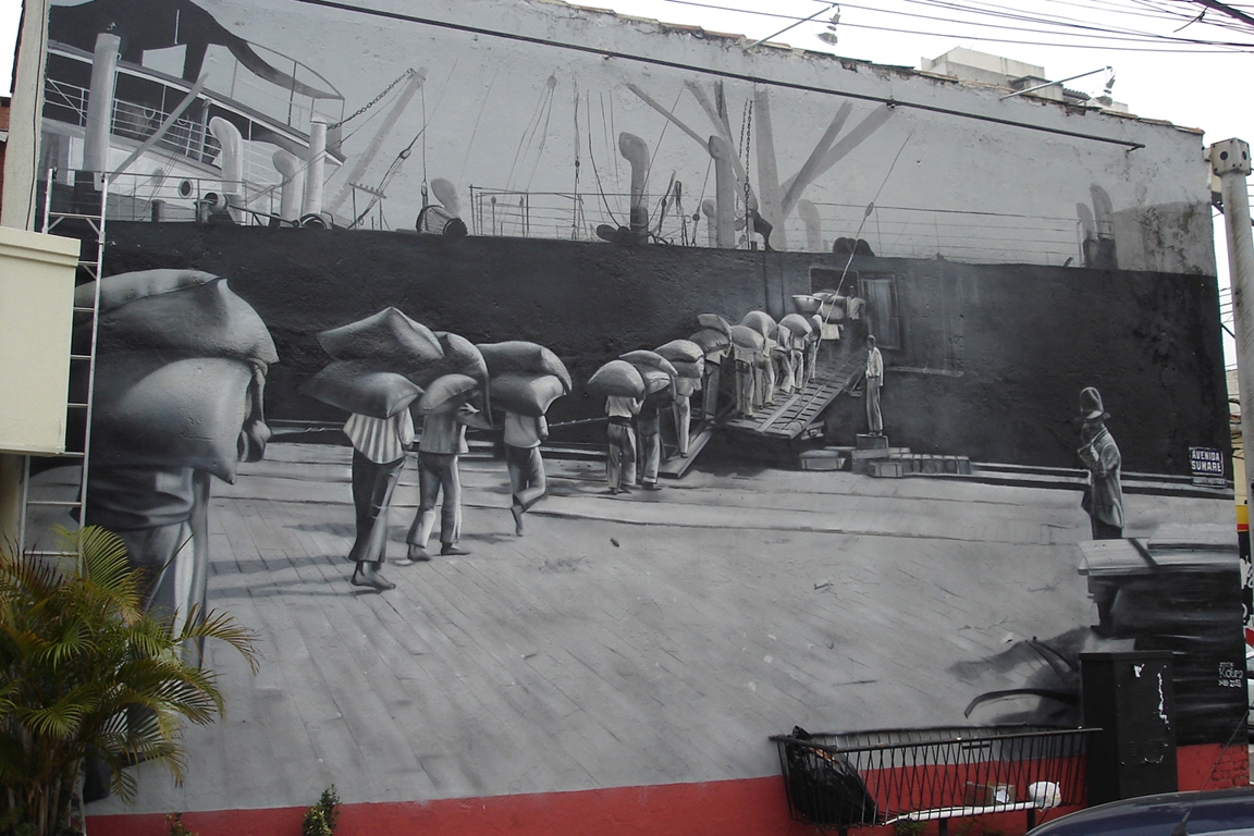 Trabalhadores do porto de Santos