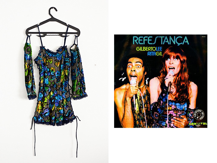O macaquinho foi usado por Rita no álbum Refestança. Ela comprou o tecido em Paris e pediu a mãe que costurasse para ela