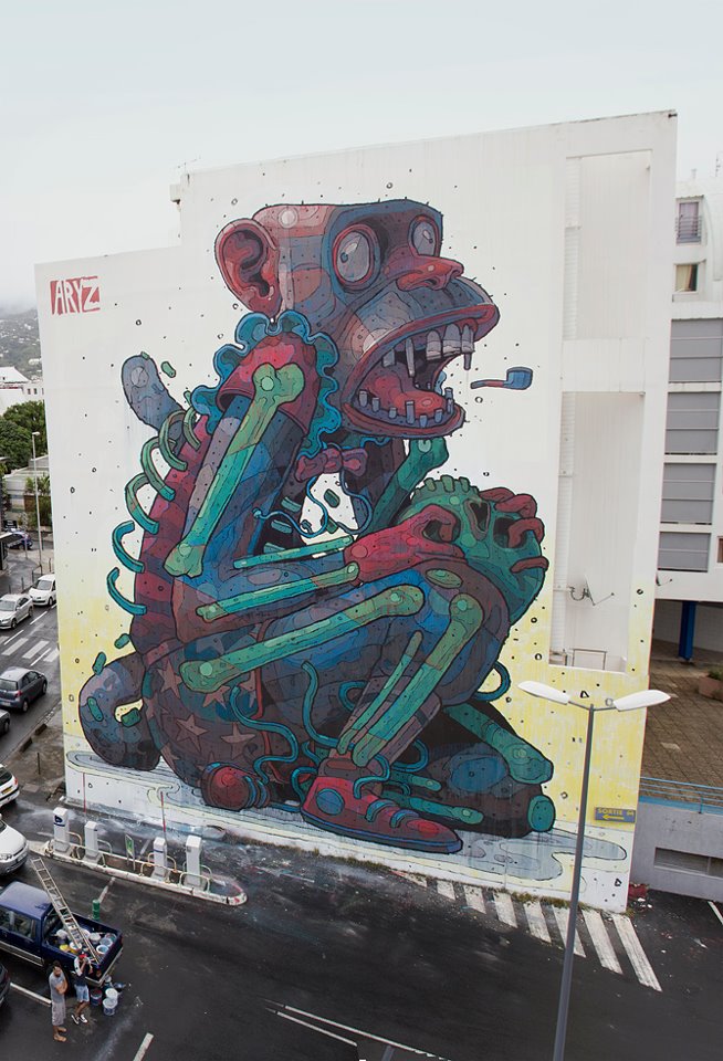 O trabalho do street artist espanhol ARYZ
