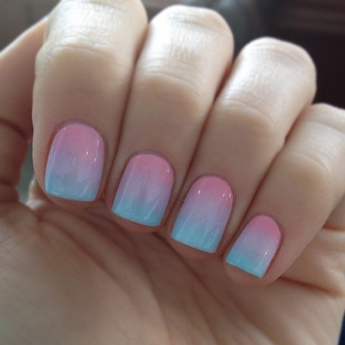 Gradient nails