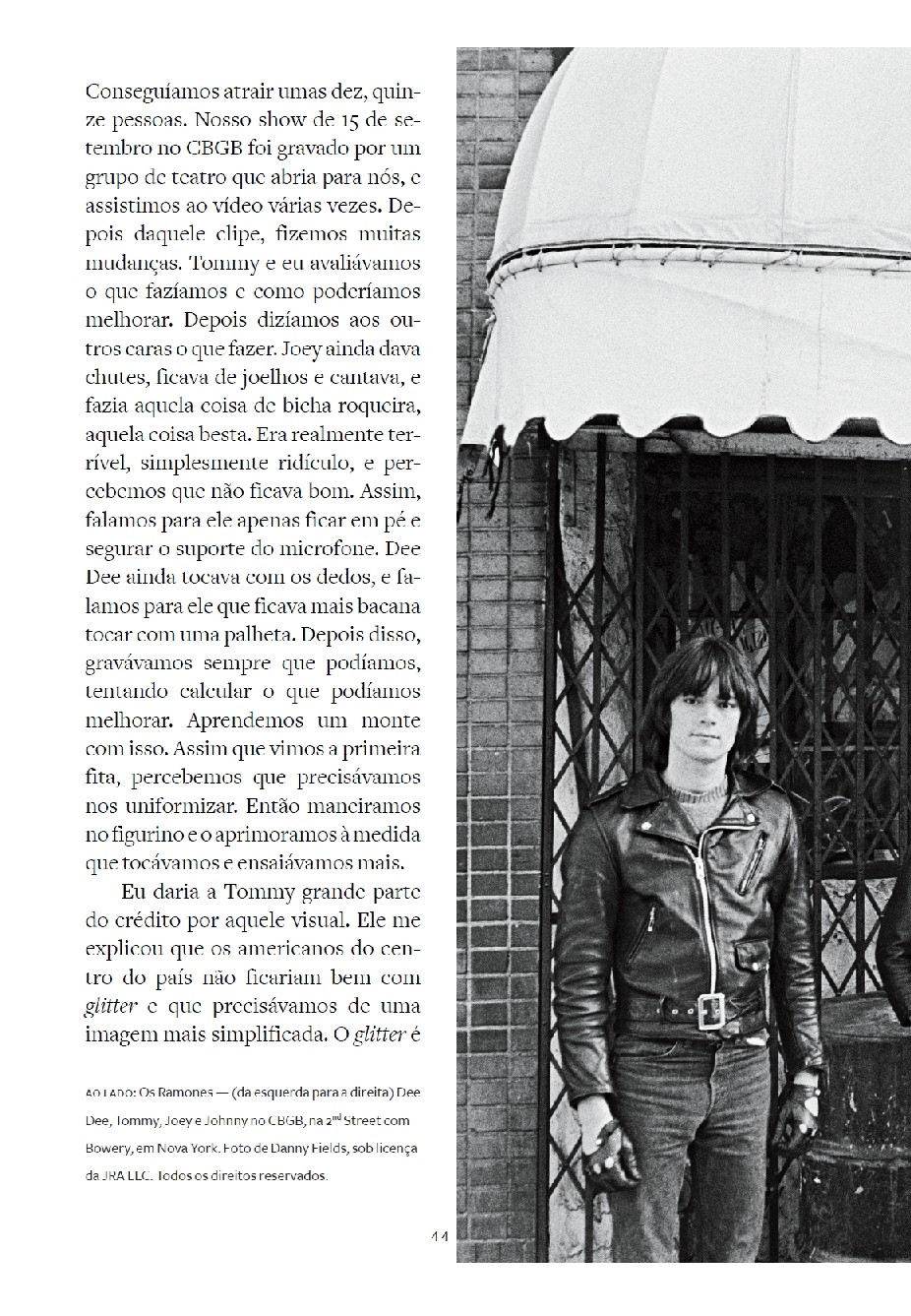 Imagens presentes em Commando, autobiografia de Johnny Ramone