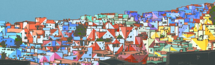 Nova cor na favela
