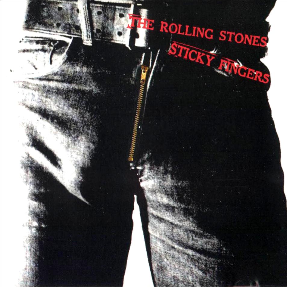Rolling Stones - Sticky Fingers: A capa foi desenvolvida por Andy Warhol e fotografada por Billy Name. Apesar de não haver confirmações sobre quem é o modelo do LP, a maior probabilidade é de que o pênis em questão é de Jay Johnson, irmão gêmeo do amante de Warhol na época, Jed Johnson