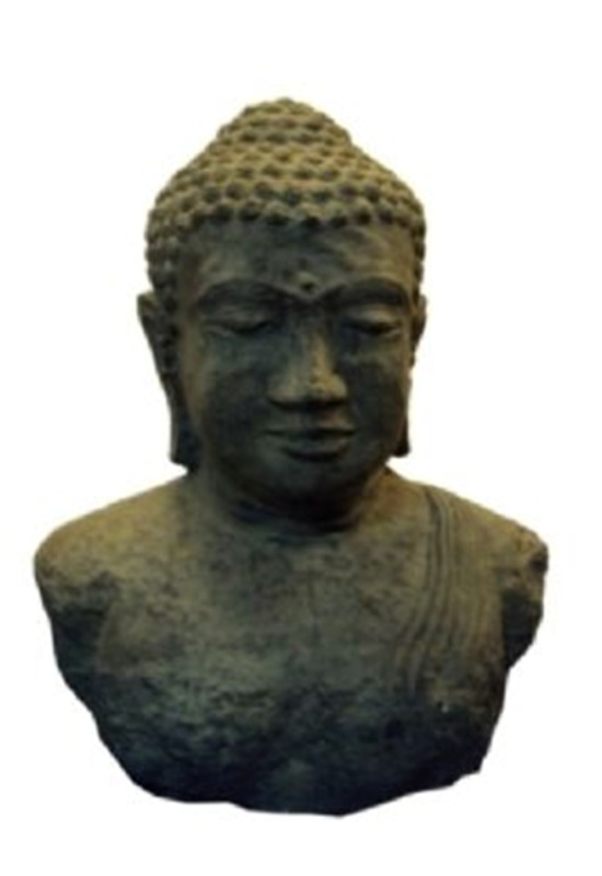 Sugestão de objetos: Busto de Buda em Pedra Green 50cm l Disponível na Arte da Ásia