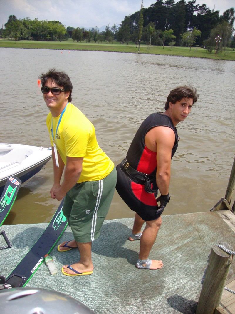 Caio e Felipe, representantes do Ski brasileiro
