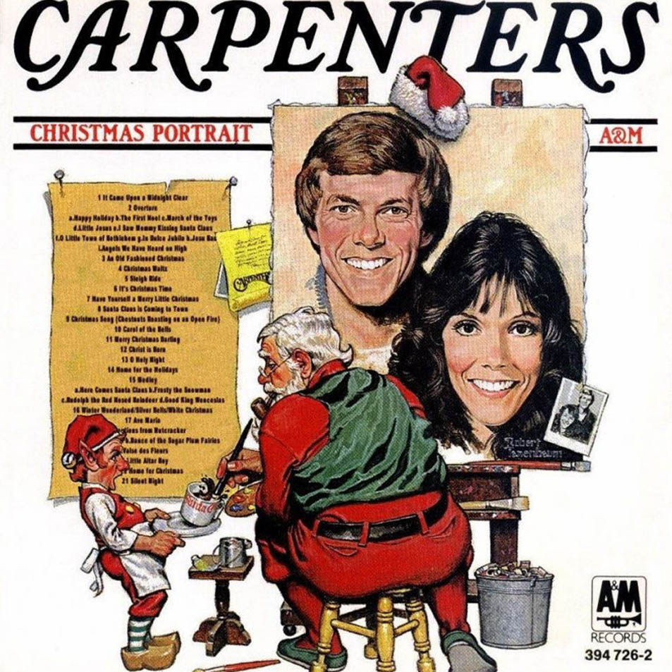 The Carpenters - Christmas Portrait (1978): Gigantes da música mundial, Karen e Richard Carpenter cometeram poucos verdadeiros deslizes em suas carreiras. O maior dele foi escorregar no clima natalino deste disco, que traz as versões mais coxinhas que você já ouviu de 'Christ Is Born', 'O Come, O Come, Emmanuel', 'I'll Be Home for Christmas' e 'Have Yourself a Merry Little Christmas'