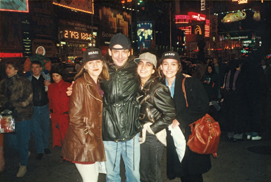 Na época em que morou em Nova York, com Ingrid Guimarães (à esq.) e Carol Machado