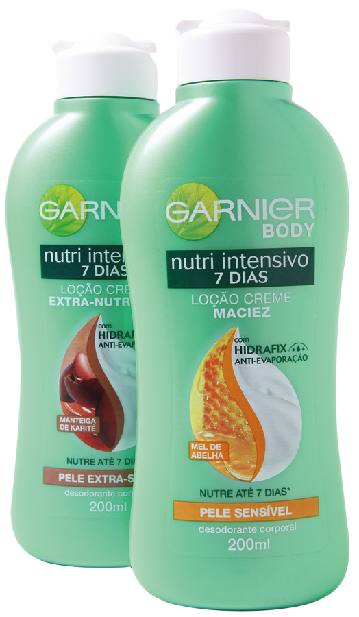 Bom, cheiroso  e barato:  A Garnier lançou recentemente uma linha composta de cinco hidratantes corporais. Tem produto para pele extrasseca, passando por pele sensível e ainda uma versão exclusiva para pele negra, que promete maior luminosidade. O de mel é uma delícia e a hidratação do de karité é absurdamente incrível. Mesmo depois de 24 horas, no banho você ainda percebe a pele hidratada. E são suaves, o que na minha opinião é mais a favor do que contra – de hidratante ultraperfumado já bastam os da Victoria’s Secret neste mundo. (Loo) Vai lá: 0800-7010114