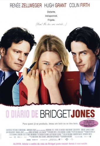 O Diário de Bridge Jones: “Esse é meu filme de 'escape'. Já vi 500 vezes e sei quase todos os diálogos de cór. Quando estou meio deprê ou na tpm, ele é o melhor remédio. Pra mim é diversão garantida e ainda tem final romântico, fofo, feliz