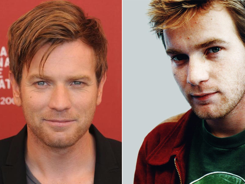 Ewan McGregor - Nem sempre ruivo, o ator escocês Ewan Mcgregor já encarnou desde um junkie no cult  Transpotting a um jedi em Guerra nas Estrelas