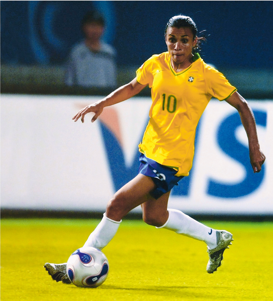A meio-atacante na Copa do Mundo feminina em 2007