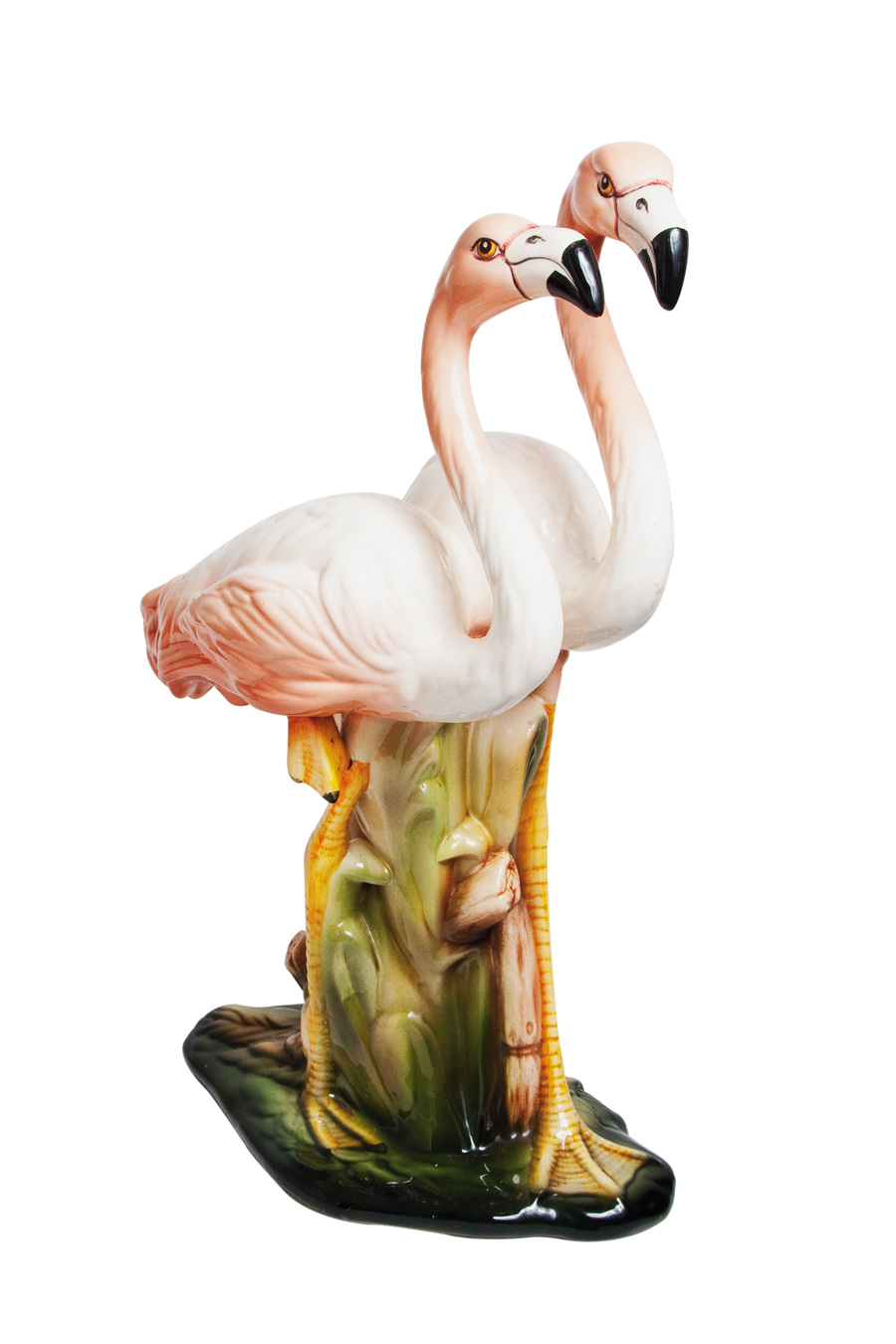 14. Flamingos de louça “Comprado na estrada. Viajando.”