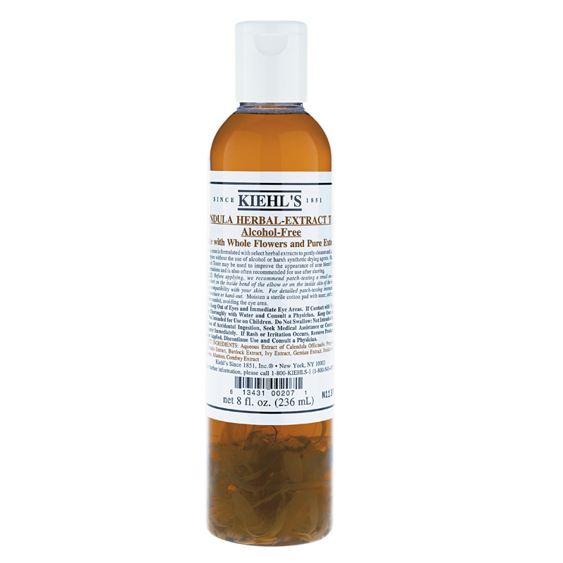 8. Kiehl’s Calendula Herbal-Extract Toner, R$ 85: com pétalas de calêndula dentro da embalagem, é um tônico refrescante para peles normais. Kiehl’s 0800-728883