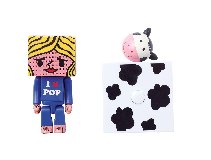 12. Toy Art I love pop “Amo Pop Art.”  13. Caixa estampada “Porta-trecos. Além de ser um objeto de decoração.”