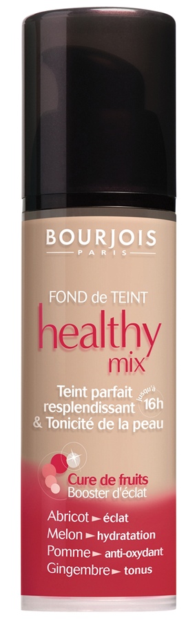 Bourjois Healthy Mix, R$ 103,90: é produzida com uma mistura de frutas, uniformiza e realça a luminosidade da pele com duração de até 16 horas. Bourjois 0800-7043440