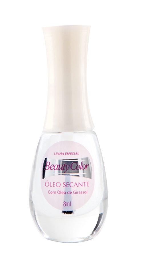 10. Beauty Color Óleo Secante, R$ 2,09:  com óleo de girassol, garante a secagem rápida do esmalte,  além de hidratar as cutículas. Beauty Color 0800-7049030