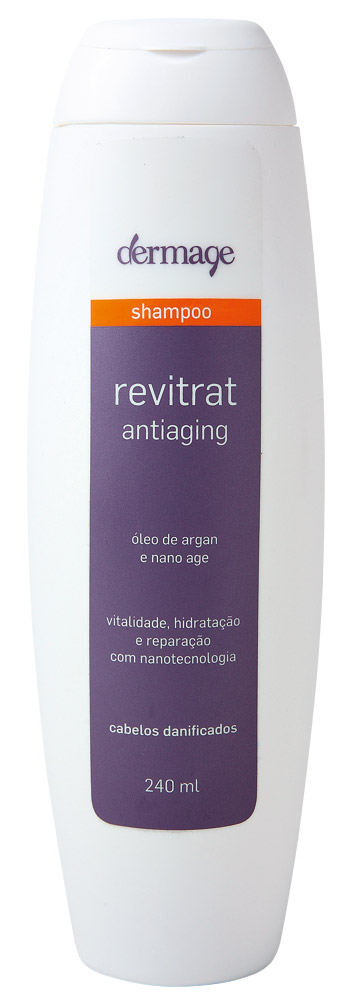 Dermage Revitrat Antiaging, R$ 37: proporciona volume  e tem pH ácido,  o que contribui para  a restauração dos cabelos. Dermage  0800-0241064