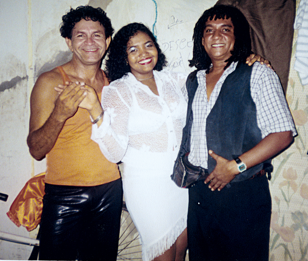 Entre Jessé Dantas e Amaury Moreira, ícones da música brega do Pará, em 1999