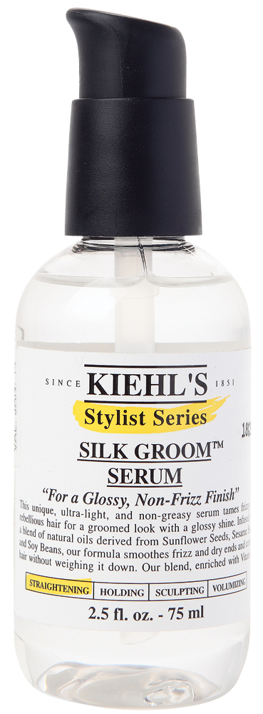 4. Silk Groom Serum,  R$ 68: permite modelar os fios e não deixa  o cabelo oleoso. Kiehl’s 0800-7228883