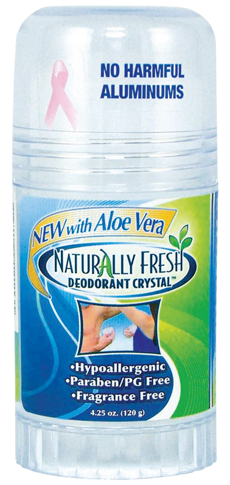 Protegida:  “Este desodorante Naturally Fresh Deodorant Crystal é muito bom!  Ele não tem álcool e não faz mal nenhum para o corpo”