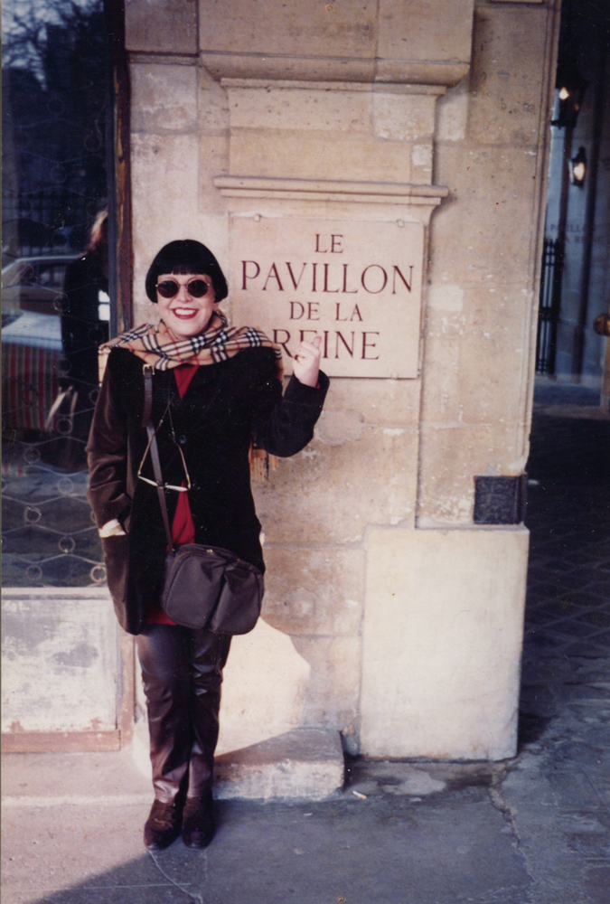 Em Paris, na place des Vosges, em 1993