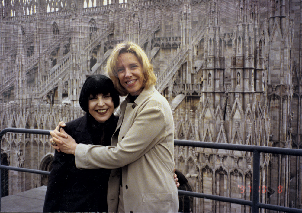 Com Marília Gabriela no Duomo, em Milão