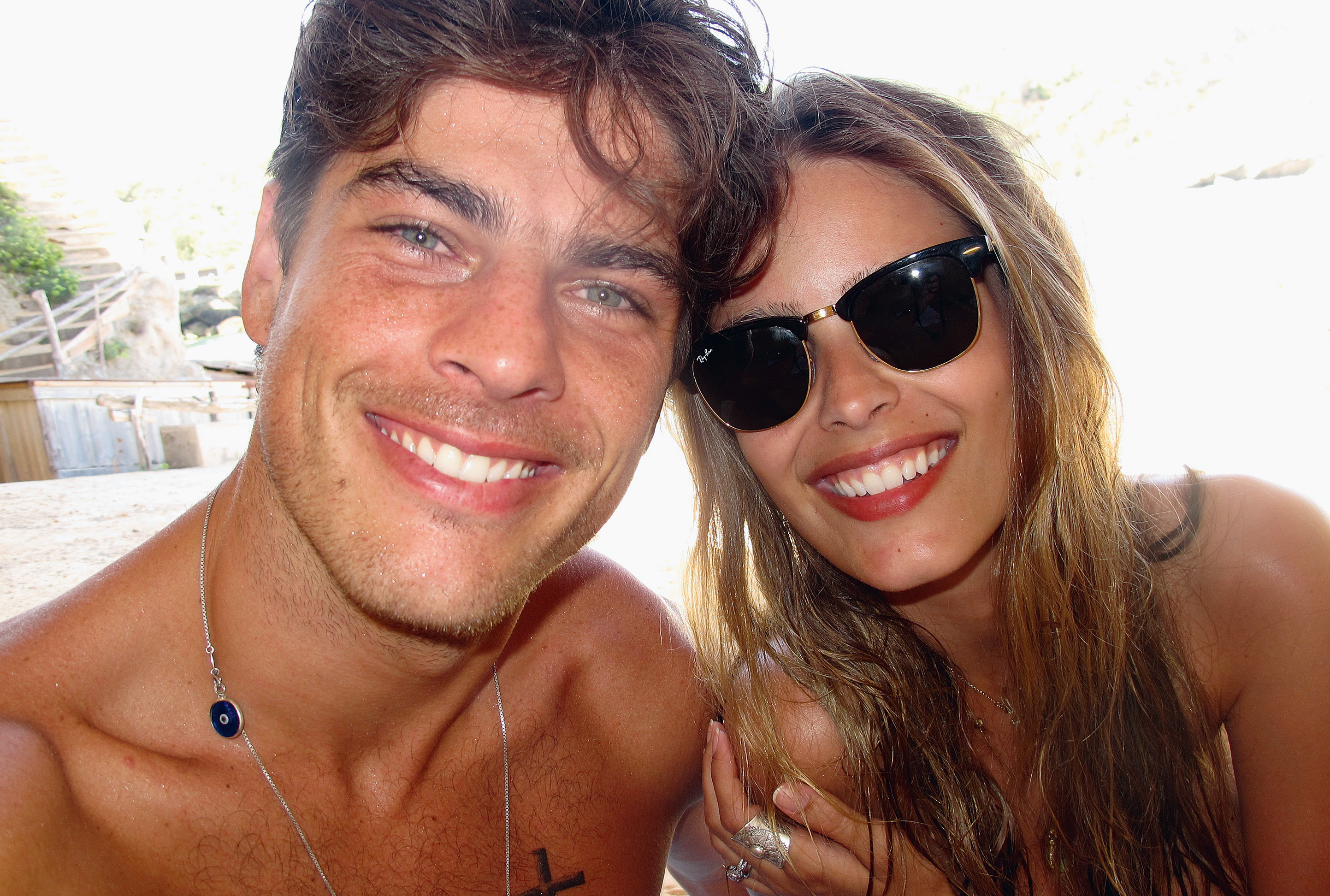 Yasmin e o namorado, Evandro Soldati, durante férias em Ibiza, Espanha, neste ano