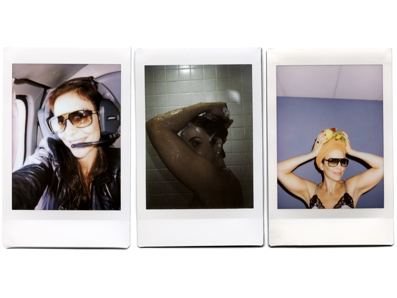 A pedido  de Tpm, Ivete fotografou  uma semana  da sua vida  com uma câmera polaroide