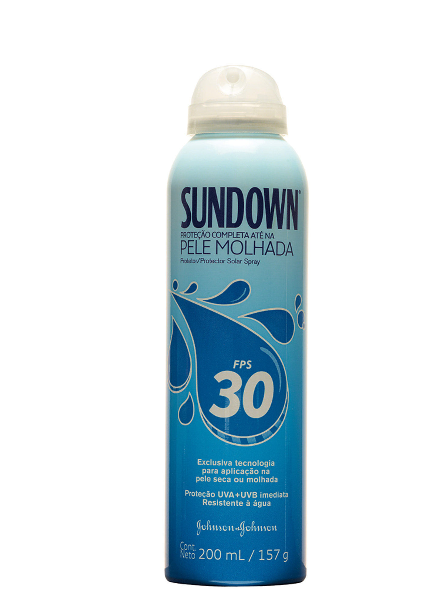 A jato  “Adoro o protetor solar em spray  da Sundown. Ele é ótimo e prático.  Uso principalmente quando vou correr”
