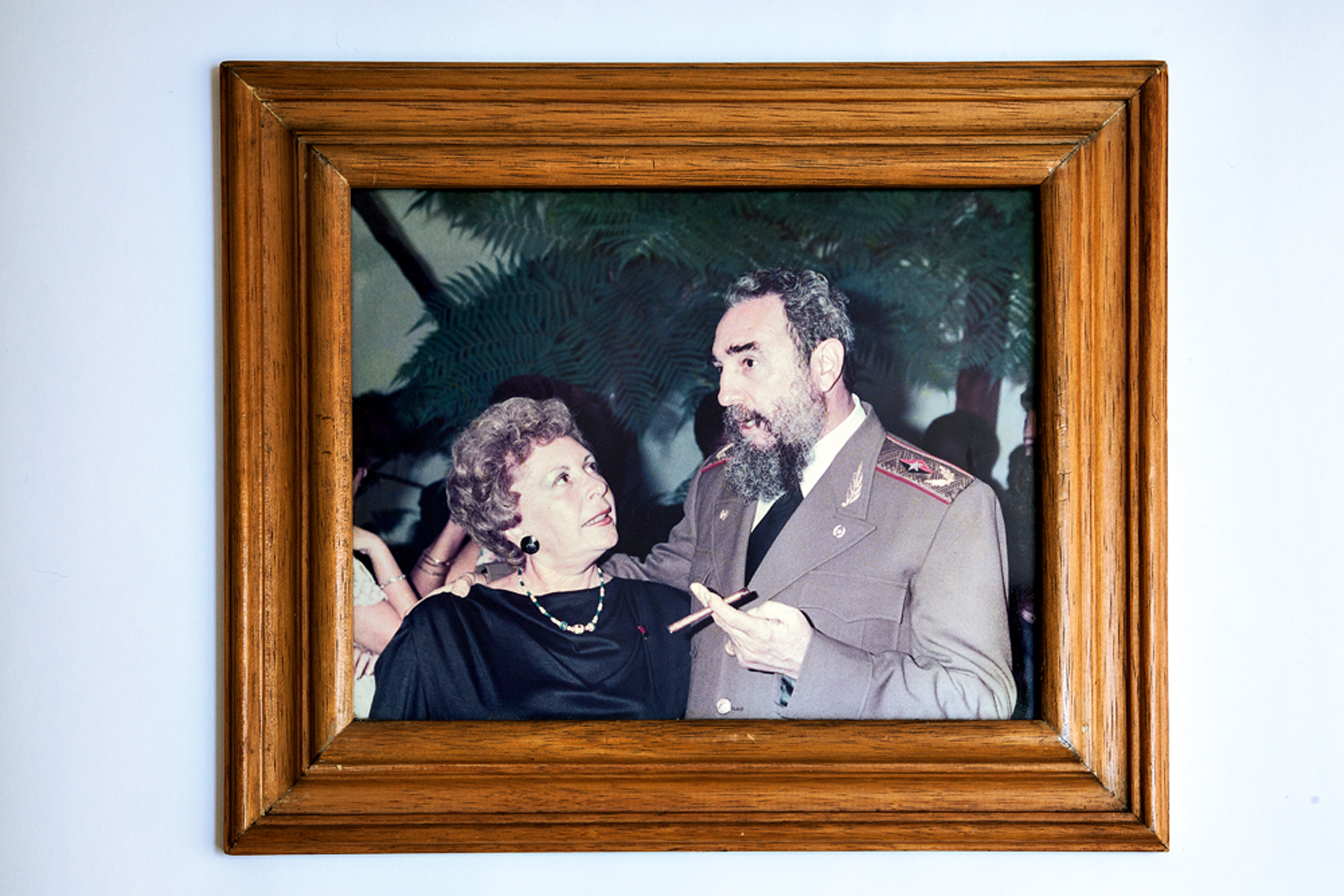 Clara e Fidel Castro, no período em que morou em Cuba