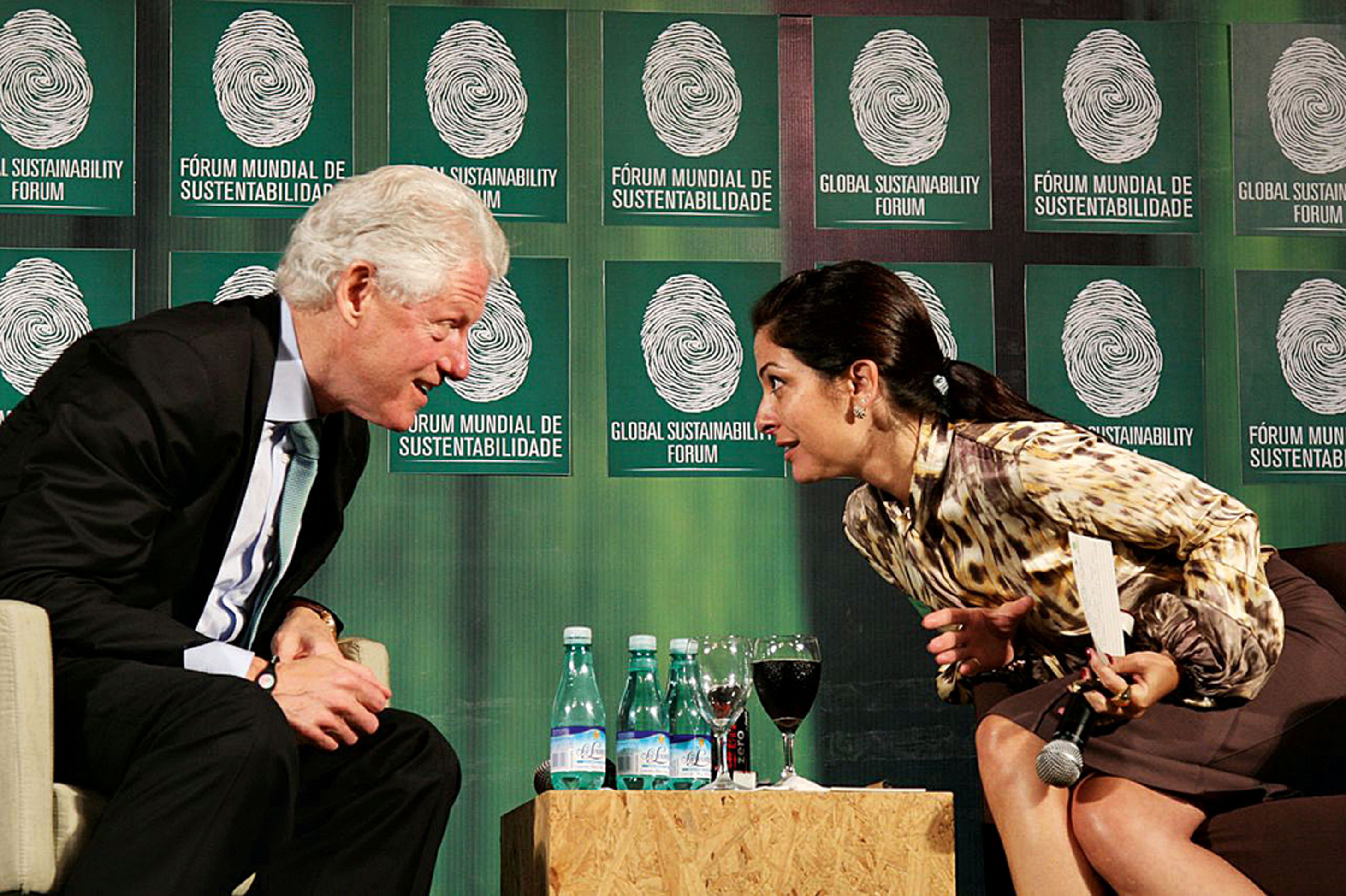Com Bill Clinton, no Fórum Global de Sustentabilidade