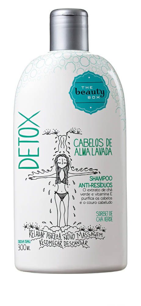 4. Shampoo Detox: Cabelos de Alma Lavada, R$ 25: o extrato de chá verde e a vitamina E ajudam na limpeza dos fios. The Beauty Box 0800-7299070