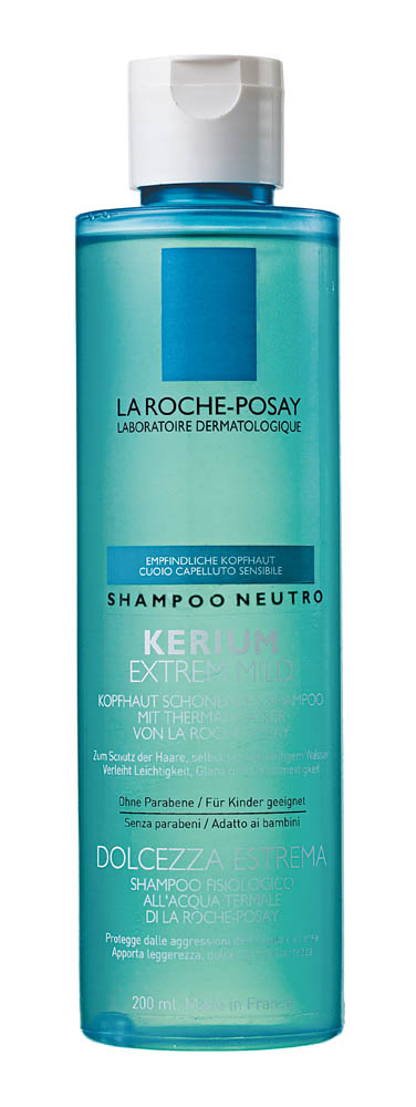 . Kerium Shampoo Neutro, R$ 53: é formulado com água termal que ajuda a proteger o couro cabeludo e equilibra  o pH fisiológico.  La Roche-Posay  0800-7011551