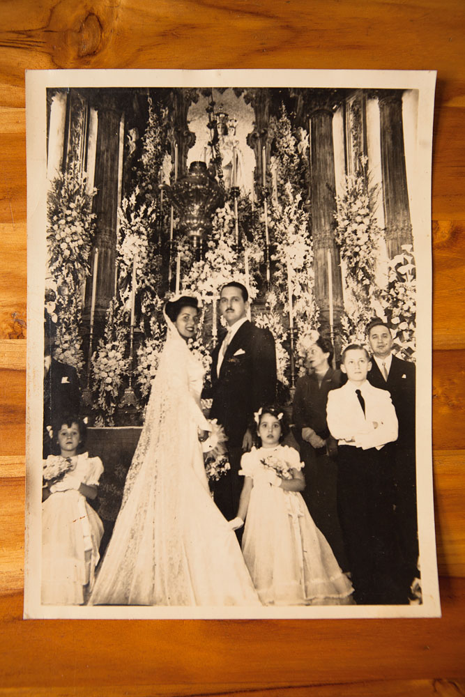 Casamento dos pais, Olga e Afranio, em 1944