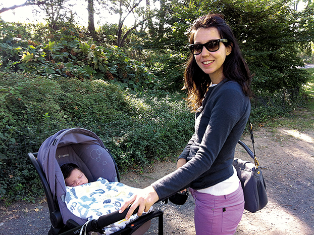 09:14 - “Passeio no Central Park com meu sobrinho Oliver, 2 meses.”
