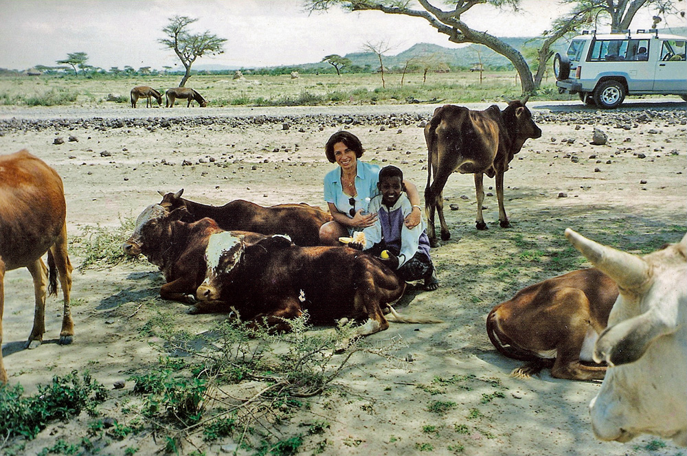 Em 1998, na Etiópia, país que visitou pela primeira vez nos anos 60, como estudante da Sorbonne