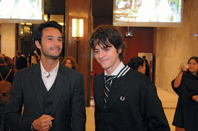 com Rodrigo Santoro, no Festival de Roma,  primeira exibição do filme