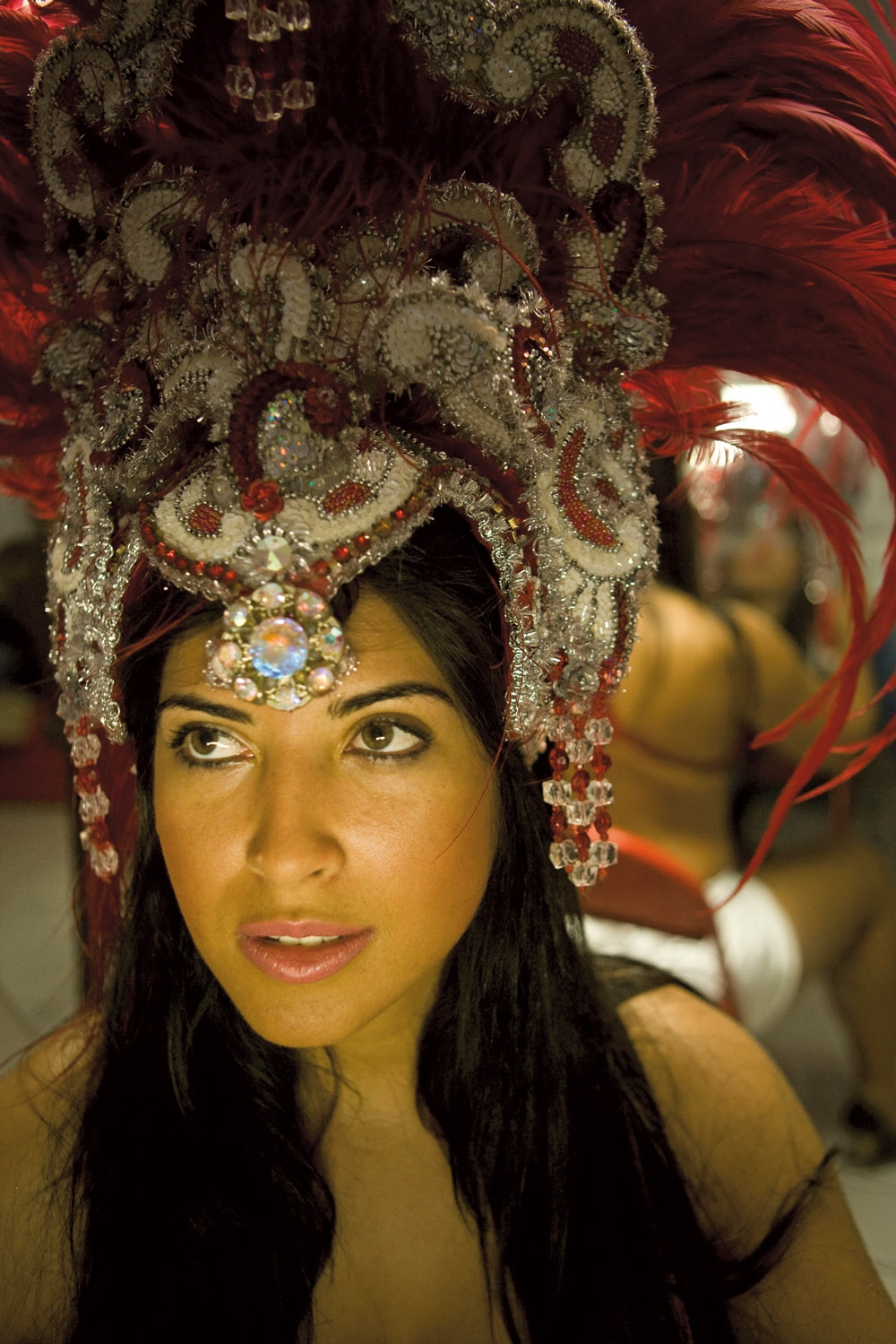 Priscila Pires, ex-BBB, estreia este ano como musa da Salgueiro. Um mês antes do Carnaval, rala nas aulas de samba para não atravessar na avenida