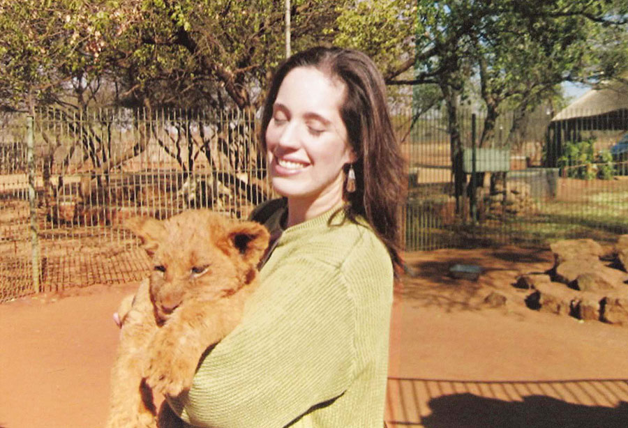 Instinto materno num safári na África do Sul, em 2009