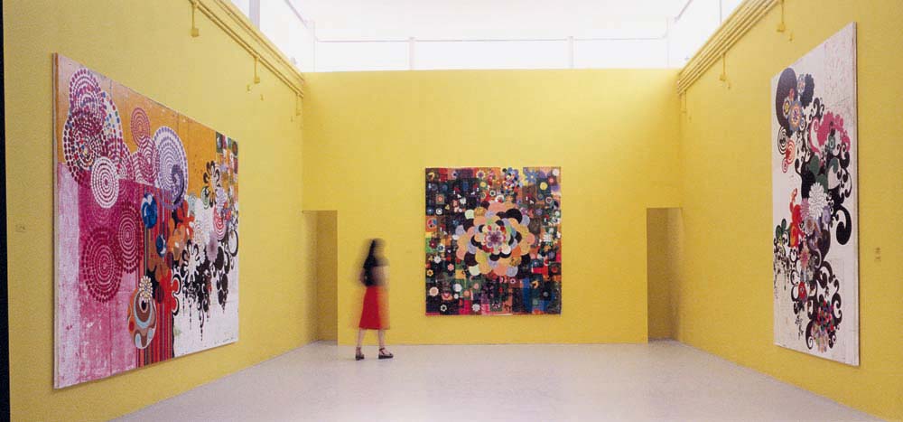 Sala da pintora na Bienal de Veneza, em 2003