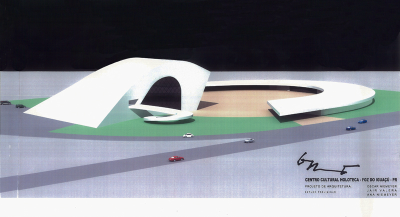 Holoteca, projetada por Oscar Niemeyer