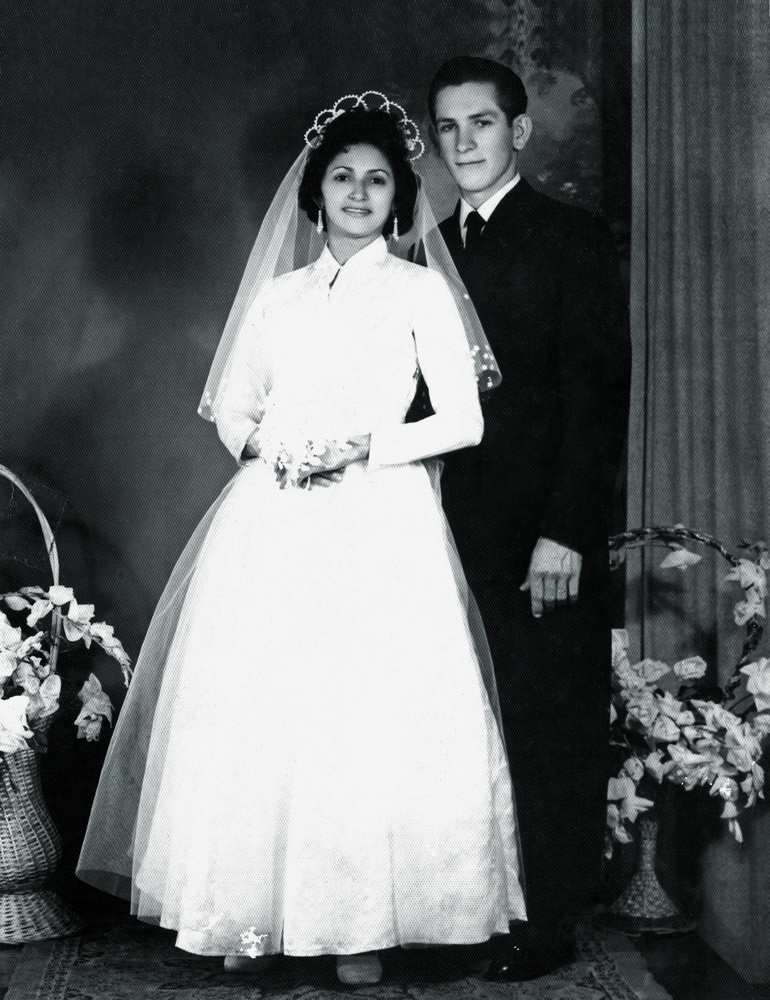 José Floriano Bortolotto e Maria Oliveira Bortolotto, seus pais no dia do casamento